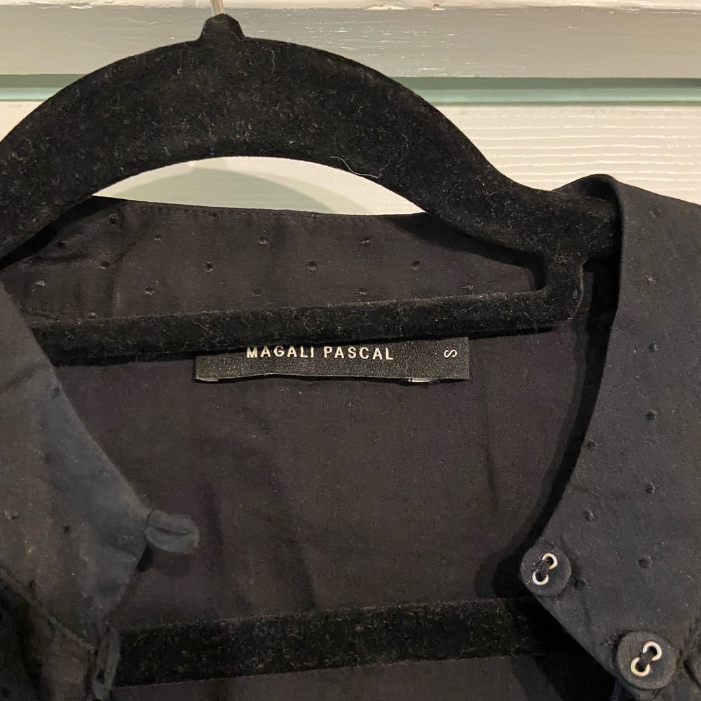 Magali Pascal Black Button Down Blouse - image 3